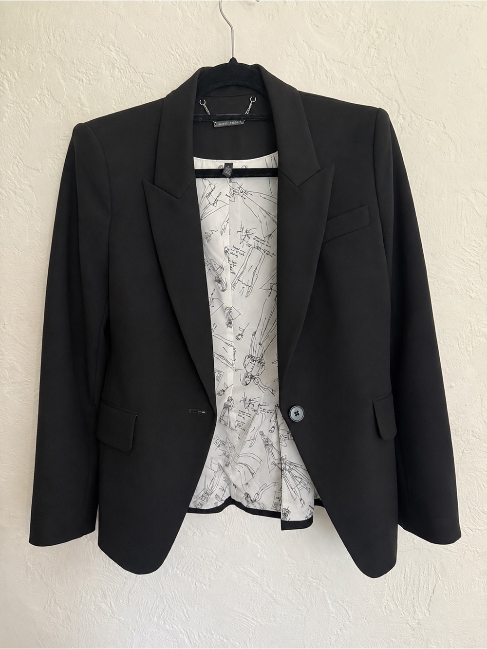 White House Black Market Signature Black Blazer Size 8